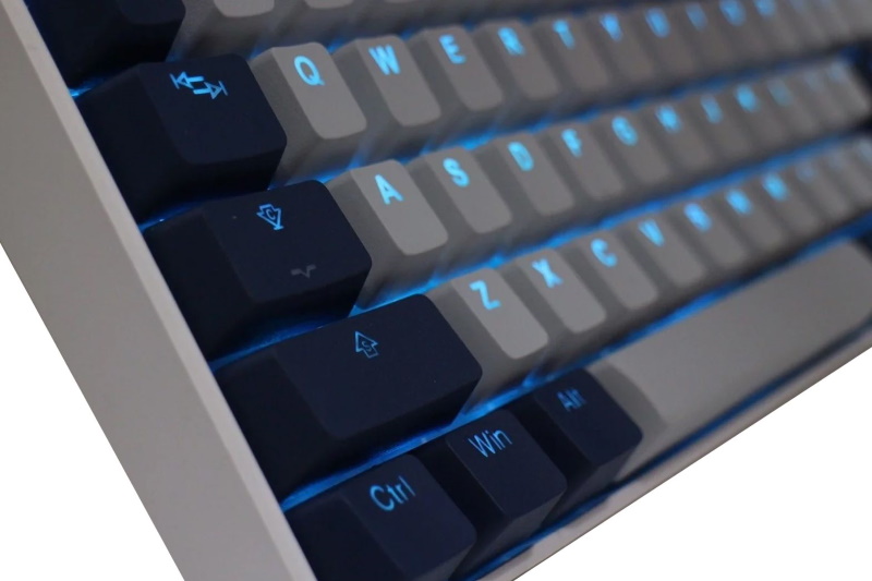 Kustom Pcs Tai Hao Pbt Backlit Cool Grey Navy Blue 140 Keycap Us Ansi Uk Iso Layouts