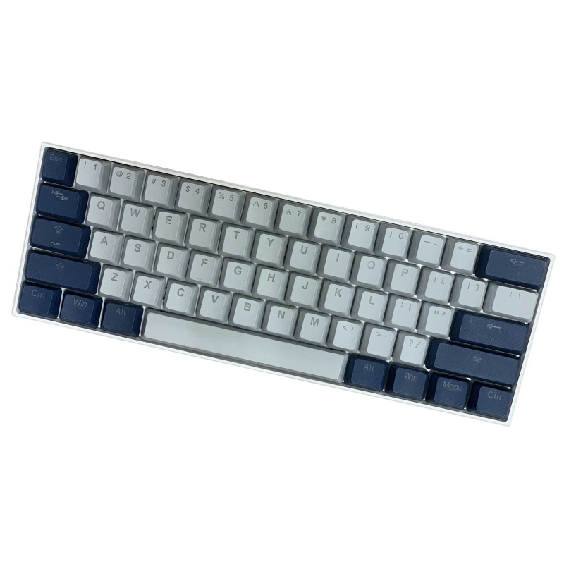 Kustom Pcs Tai Hao Pbt Backlit Cool Grey Navy Blue 140 Keycap Us Ansi Uk Iso Layouts