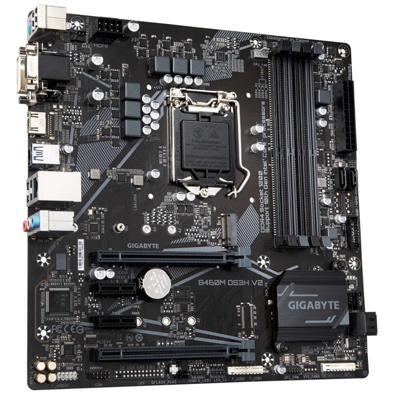 Gigabyte b460m ds3h не запускается